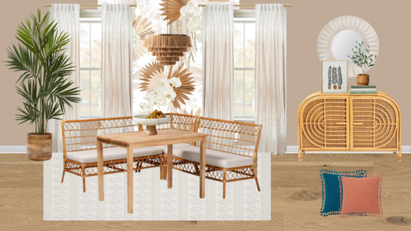 Non Luxury Boho Breakfast Nook