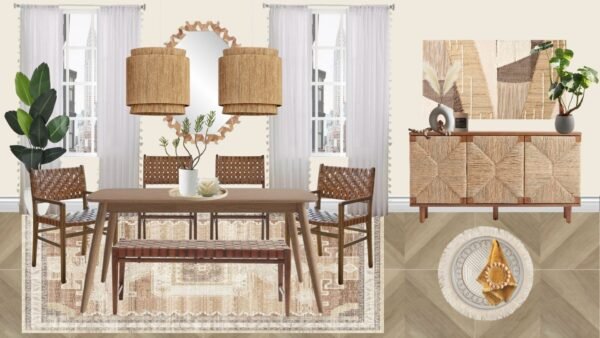 Non Luxury Boho Dining Room