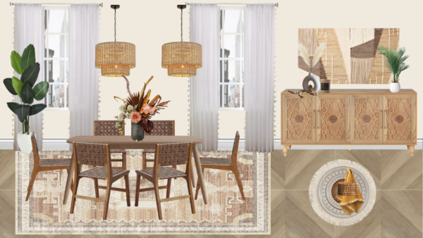Non Luxury Boho Dining Room