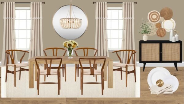 Non Luxury Boho Dining Room