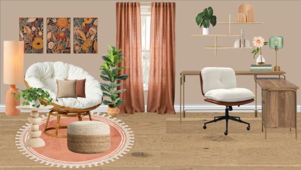 Non Luxury Boho Office