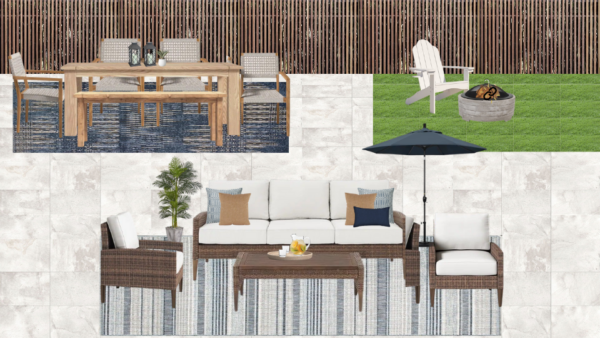 Non Luxury  Coastal Back Patio