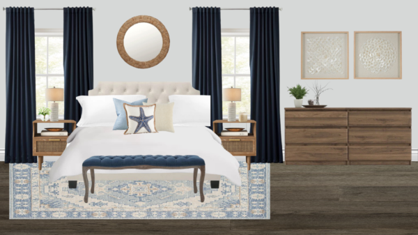 Non Luxury Coastal Bedroom
