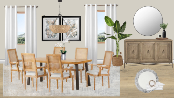 Non Luxury Coastal Dining Room