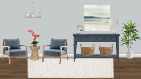 Non Luxury Coastal Entrance Foyer