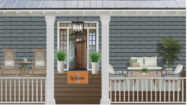 Non Luxury Coastal Front Porch