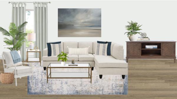 Non Luxury Coastal Living Room