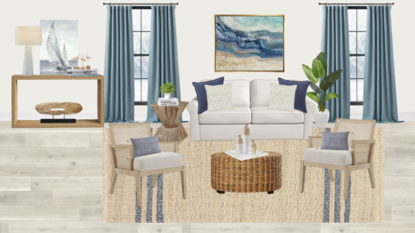 Non Luxury Coastal Living Room
