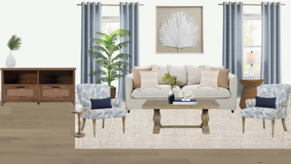 Non Luxury Coastal Living Room