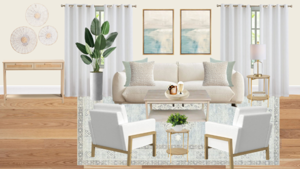 Non Luxury Coastal Living Room