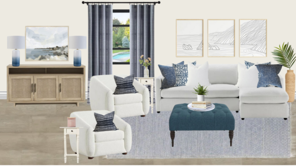 Non Luxury Coastal Living Room