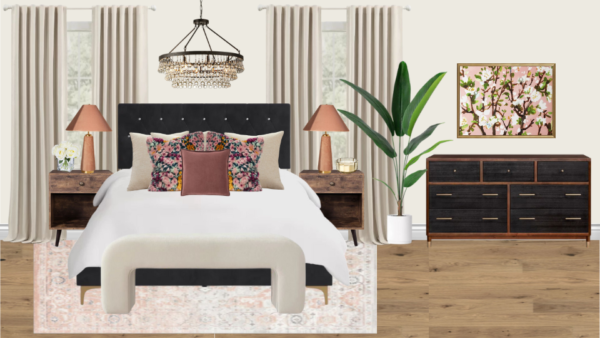 Non Luxury Eclectic Bedroom