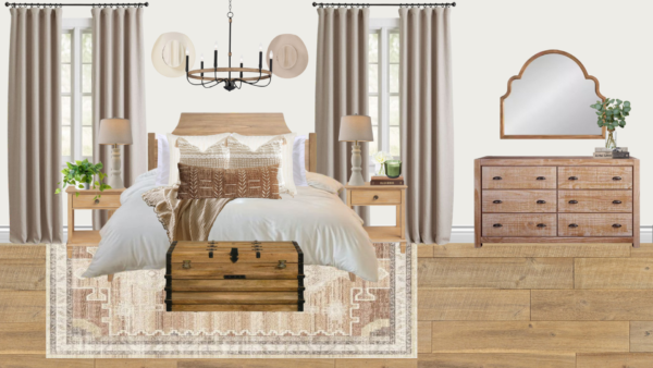 Non Luxury Farmhouse Bedroom