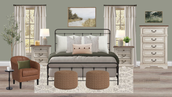 Non Luxury Farmhouse Bedroom