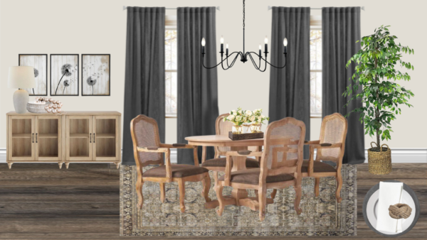 Non Luxury Farmhouse Breakfast Nook