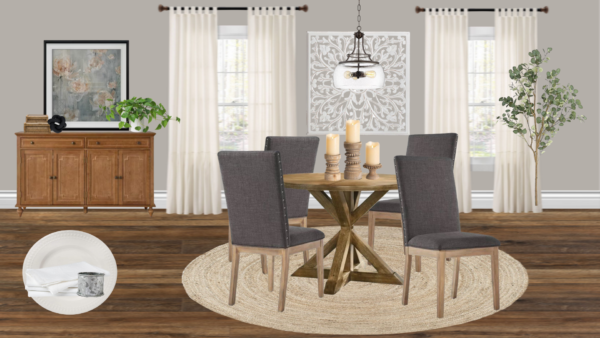 Non Luxury Farmhouse Breakfast Nook