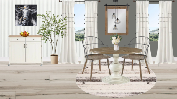Non Luxury Farmhouse Breakfast Nook
