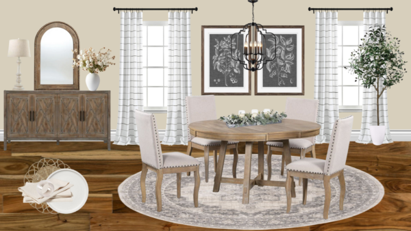 Non Luxury Farmhouse Breakfast Nook
