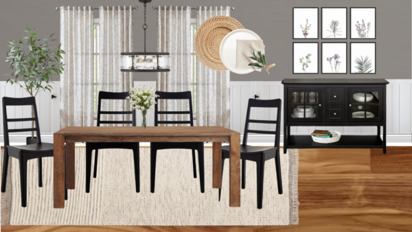 Non Luxury Farmhouse Dining Room