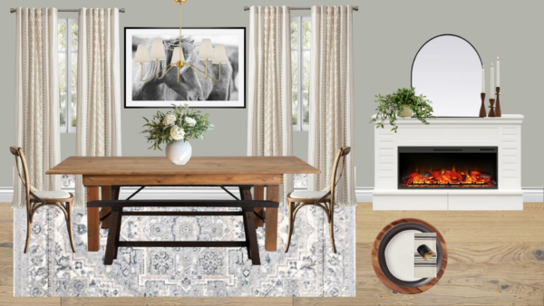 Non Luxury Farmhouse Dining Room