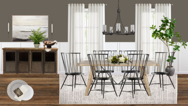 Non Luxury Farmhouse Dining Room