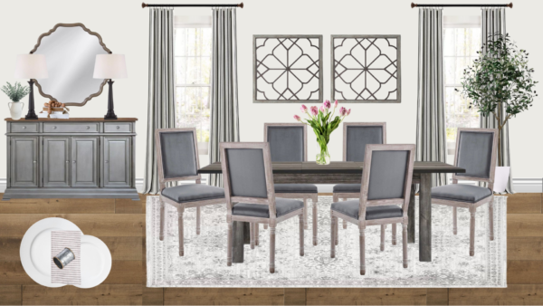 Non Luxury Farmhouse Dining Room