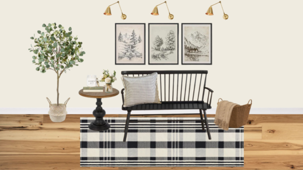 Non Luxury Farmhouse Entrance Foyer