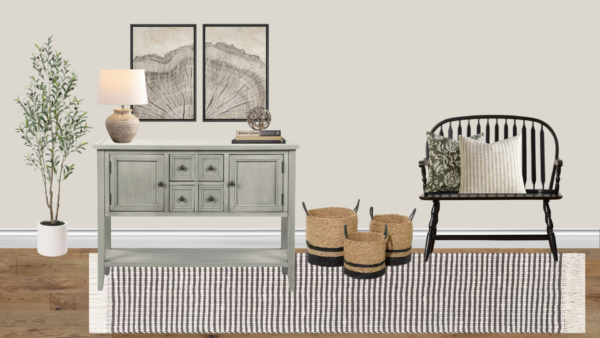Non Luxury Farmhouse Entrance Foyer