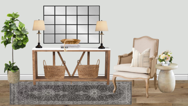 Non Luxury Farmhouse Entrance Foyer