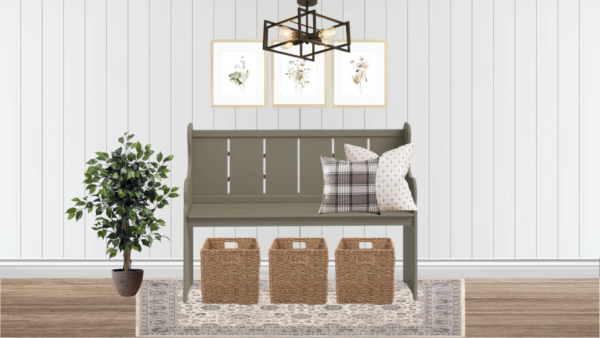 Non Luxury Farmhouse Entrance Foyer