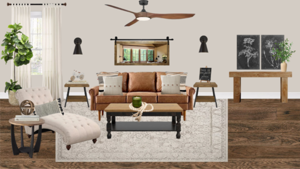 Non Luxury Farmhouse Living Room
