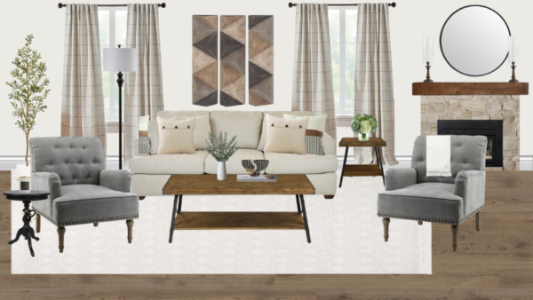 Non Luxury Farmhouse Living Room