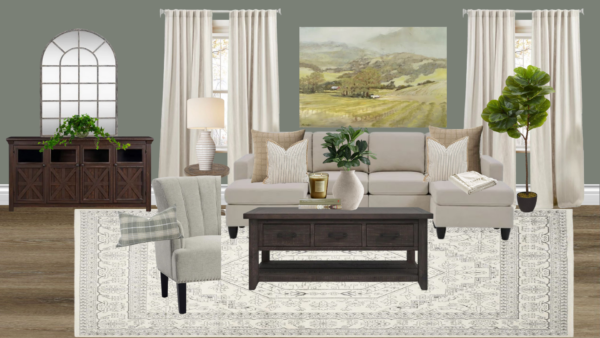 Non Luxury Farmhouse Living Room