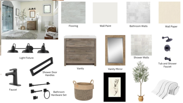 Mid Range Farmhouse Bathroom Renovation