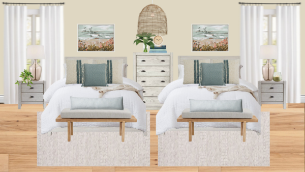 Non Luxury Coastal Bedroom