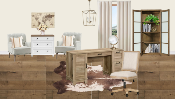 Non Luxury  Farmhouse Office