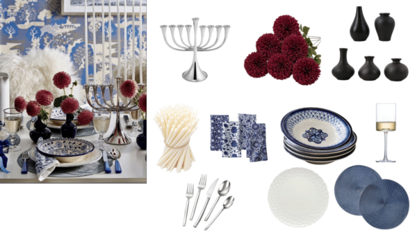 Hanukkah Tablescape