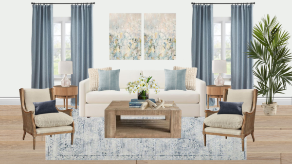 Luxury Coastal Living Room