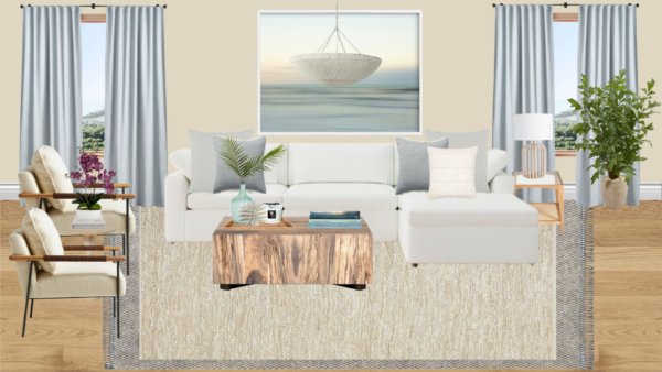 Luxury Coastal Living Room