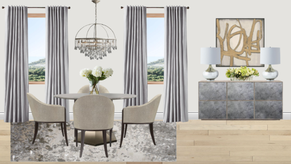 Luxury Glam Breakfast Nook