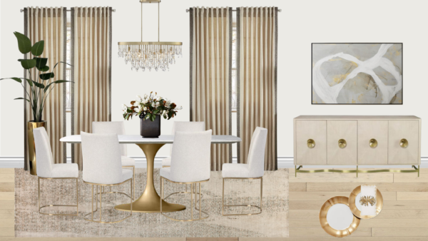 Luxury Glam Dining Room