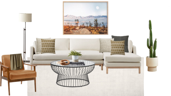 Luxury Mid Century Living Room