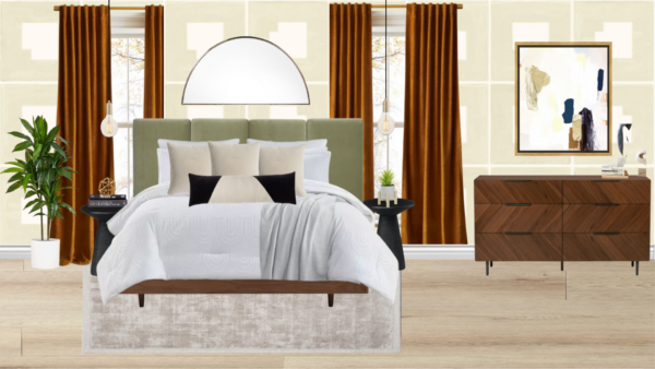 Luxury Mid Century Bedroom