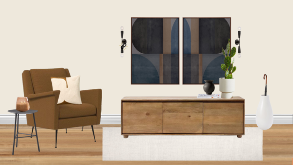 Luxury Mid Century Entrance Foyer