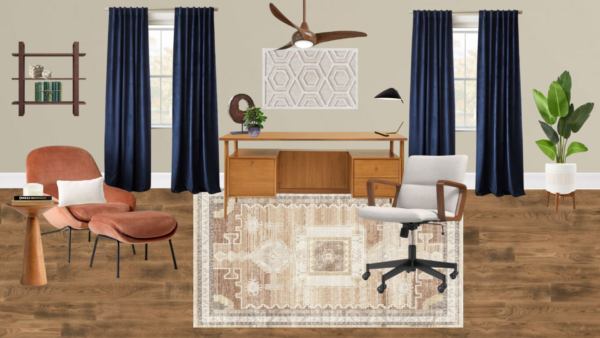 Luxury Mid Century Office