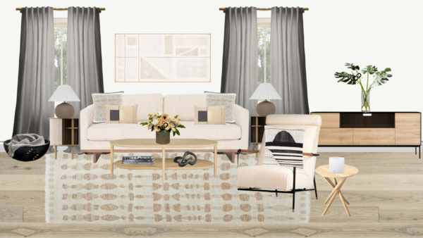 Luxury Scandinavian Living Room