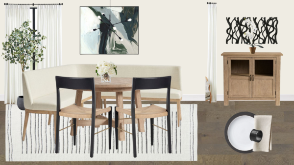 Luxury Transitional Breakfast Nook