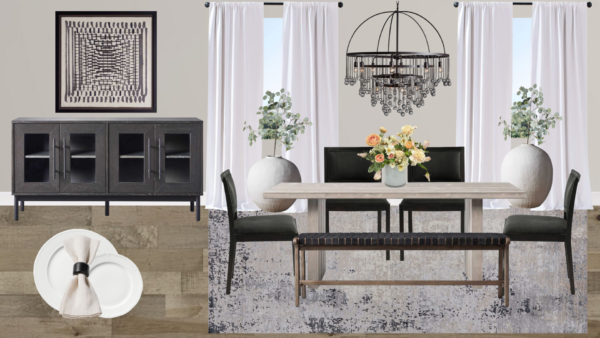 Luxury Transitional Dining Room