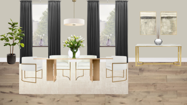 Luxury Transitional Dining Room