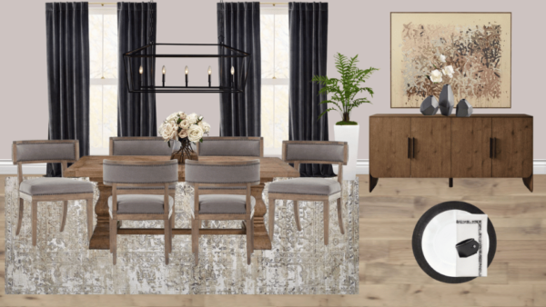Luxury Transitional Dining Room